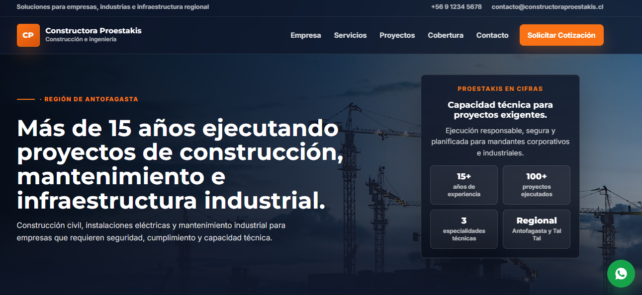Vista previa de Constructora Proestakis